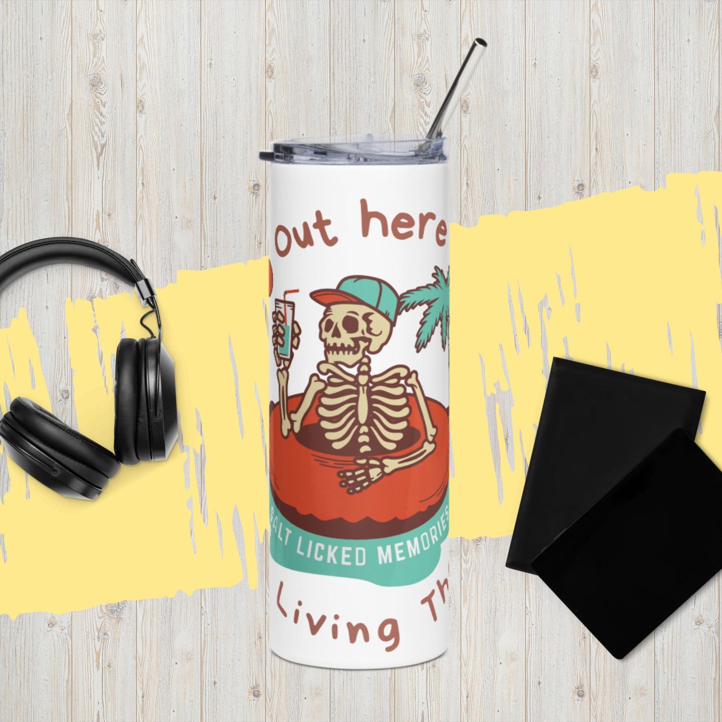 Out Here Living Skeleton Stainless Steel Tumbler